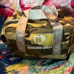 Harajuku Lovers Green Camouflage Bag